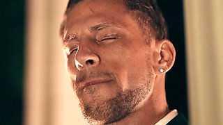 Skinny t-girl rides hard cock