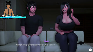 Mansion Days - Playing a game with Raven and filling her mouth with cum!