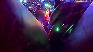 Ebony BBW Masturbates Christmas Edition