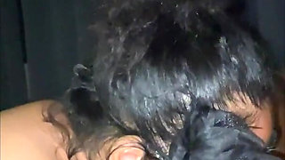 Asian Deepthroat blowjob her stepbrother while Family not Home