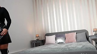 Old Mature Leather Granny Blowjob