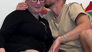BBW MILF Ameliya Gets Her Pantyhosed Pussy Smashed From Stepson's Best Friend