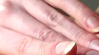 Spreading My Big Pussy Labia Closeup