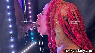 Glizzy Gobbler Glory Hole Cumshot
