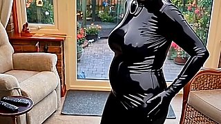 Cathy Golf Club Slut Shiny Latex High Heel Granny Prostitute