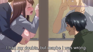 Massive Fingering and Squirting Orgasm for Busty Secretary (Hentai) Eng Sub