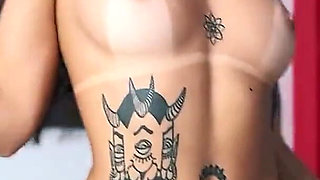 Beautiful Colombian in White Lingerie Gets Fucked Hard!