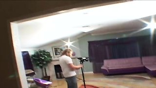 Small orbs babe's very first XXX car rail ends with cum in