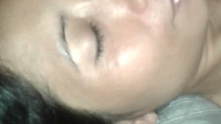 Asian Amateur Gets Pussy and Ass Fucked with Cumface