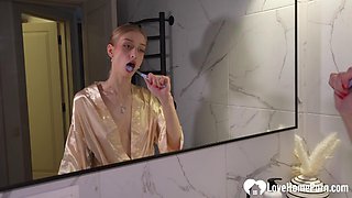He Storms Into Bathroom During Shower For Cowgirl Ride