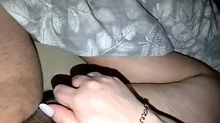 NEWLY MARRIED STEP MOM FIRST NIGHT HANDJOB STEP SON BIG DICK