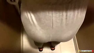 Asian amateur babe gets fucked hard in bathroom - Tattooed slut sucks cock and takes creampie