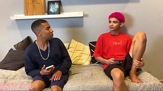 MILF Slut Teasing the Two Brand New Friends. the Naughty Girl Can't Oppose Fucking Hot with Them