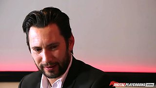 Raunchy harlots mind-blowing adult scene