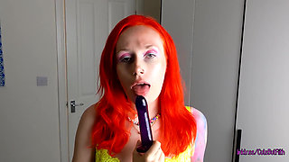 Spit Drenched Tease - Wet and Messy