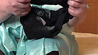 Are You Jerking off to My Dirty Panties? I'll Help You. Busty MILF Masturbates Her Hairy Pussy and Strokes a Dildo