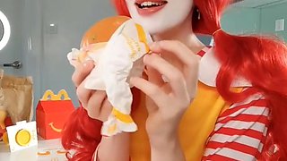 Pretty Clown Beauty Explores Wild Toy Passion