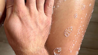 All Inclusive Business Trip - Boss Fucks Married Secretary in the Shower. Condom Sex