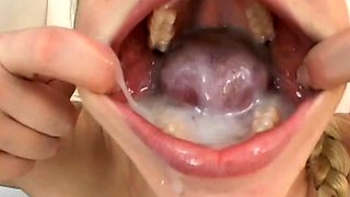 Amateur MILF blowjob cumshot