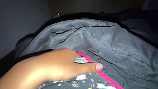 Emelyn Hot Latina Student First Time Solo - Tight Pink Pussy Fingering to Real Orgasm in Bodysuit