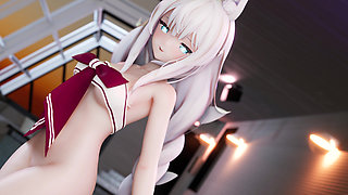 [mmd] Vicious-wigglewiggle Young Girl Bunny Girl Student Dress Miniskirt