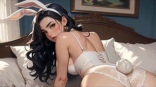 Mary dressed as a bunny (PleasureSex16)