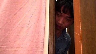 Kinky double japanese blowjob and hardcore fucking session