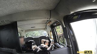 Big-boobed brunette Lady Frontaine gets fucked in her hairy pussy
