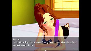 Naughty adventures with an ass-fuck dildo