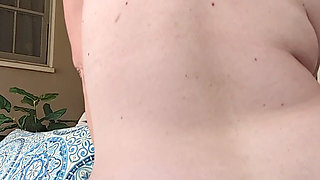 Naked Curvy MILF Outside Grooving to Hot Tune