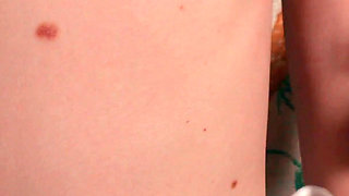 Hand Over Mouth Kitchen Ownership - Thick Stepmom Claims Skinny Stepdaughter in Gloves