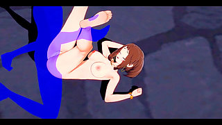 My Hero Academia Hentai - Uraraka Footjob Fucked with Creampie - Japanese Asian Manga Anime Game Porn