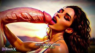 (4k) Ai 3D Animated Porn - Latina Baddie Worships Big White Cock (interracial Asmr) - Ai Visuals X