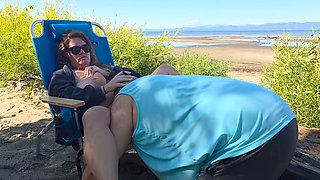 Cigars and Pussy Licking on the Beach