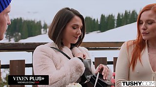 TUSHY Ass-fuck Obsessed Hottie Eve Sweet Entices Clemence Audiard And Her Bf At The Chalet - Ewe Sweet