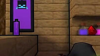 Minecraft Hentai Horny Craft - Part 21 - Witch Blowjob Under Table by Loveskysan69