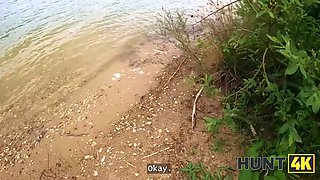 Hunt4k. she cheated on her boyfriend for currency at a public beach