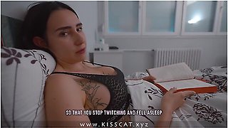 Kiss Cat - Step Mom Share Bed With Handjob Surprise - Step Son Fucks Step Mother With Creampie