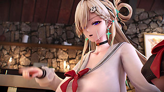 3D Anime Girl Rough Doggy & Anal - 3D Hentai Hardcore
