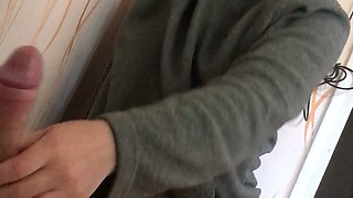 Russian homemade amateur blowjob in the kitchen with a beautiful MILF - Lovessie