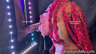 Throat Goat Gets a Big Black Dick