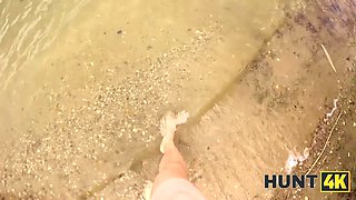 Hunt4k. she cheated on her bf for money at a public beach