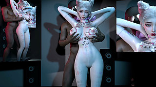3D Big Boobs Slut Got Fucked by BBC