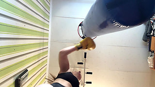 Boxing Punch Lingerie Tease POV