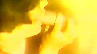 Horny Brunette Sucking Real Mean Cock