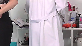 Physical and cunt exam of hot GILF