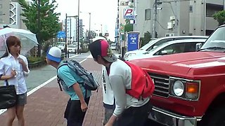 Amateur Asian Chicks Squat To Show Their Panties Off