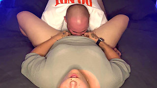 She fingers herself, I lick her, she kneads my ass, I fuck her We come to orgasm