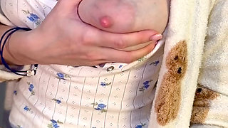 Home Cooking - Soft Natural & Milky Tits Flash