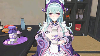 Genshin Impact- Mizuki Works Out Your Stress with a Lewd, Slippery Sex Session - 3D Hentai Animation